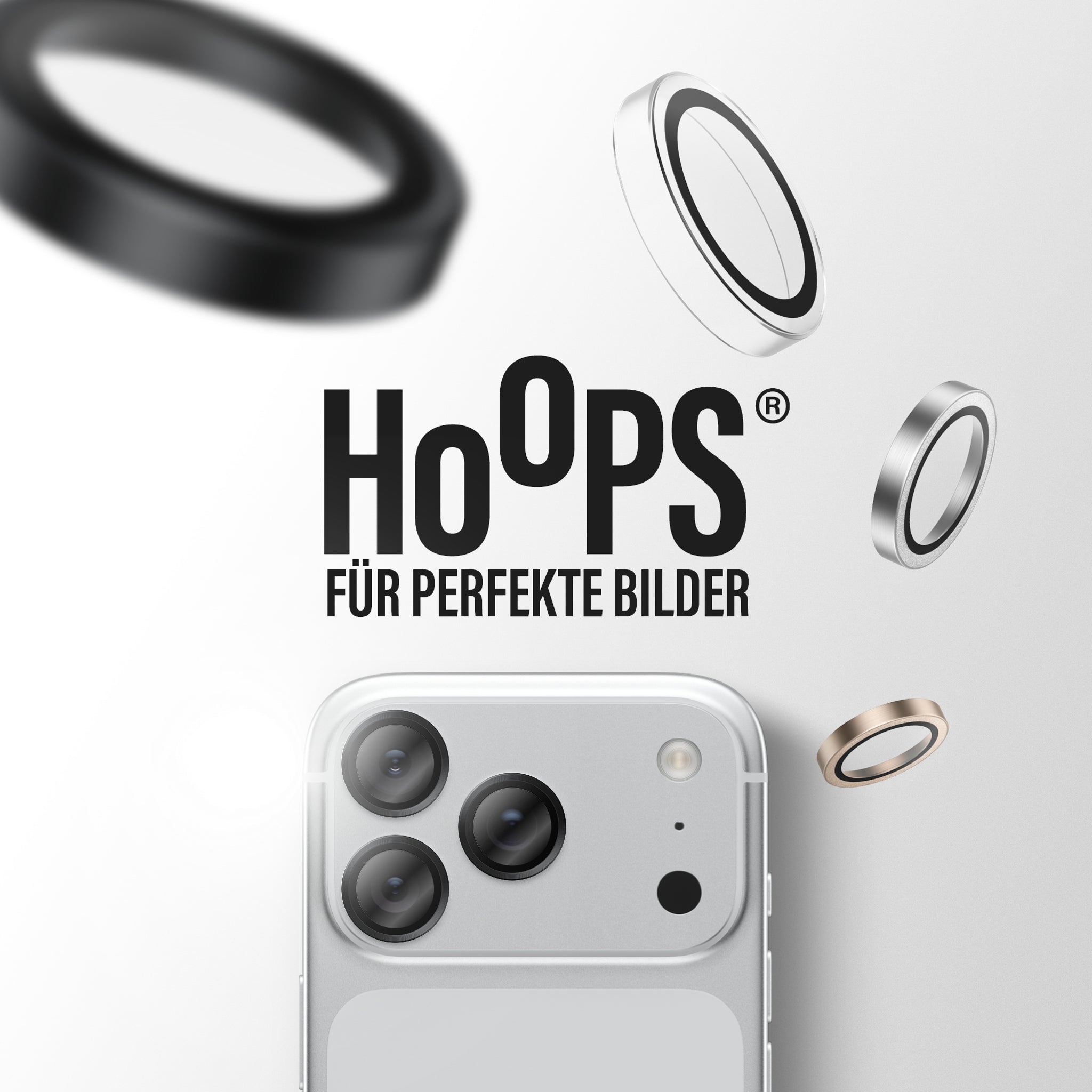 PanzerGlass® Hoops® Kameraschutz Schwarz iPhone 18 Pro | 18 Pro Max
